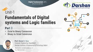 Octal to Binary Conversion amp Binary to Octal Conversion  Unit1 03 [upl. by Jeralee17]