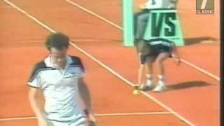 Ivan Lendl vs John McEnroe  unlucky great returns [upl. by Ezaria]