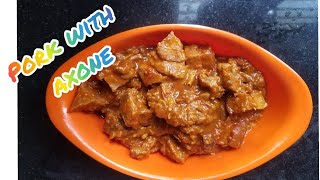 How to make Pork AxoneAkhuni Sumi Naga recipe [upl. by Ethe]