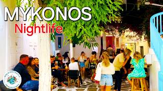 Mykonos Nightlife Greece 🇬🇷  4K Ultra HD Night Walking Tour No Captions [upl. by Irvin]