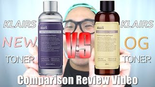 KLAIRS New Toner vs Original Toner Comparison Review [upl. by Puglia]