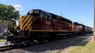 6724 Delmarva Central Railroad 3506 and 3505Felton•DE [upl. by Kutzenco95]