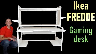 Ikea FREDDE Gaming desk Assembly Instructions [upl. by Tristan]