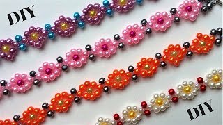 DIY Beaded bracelets Beading tutorial  Easy jewelry making [upl. by Htur614]