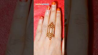 Ring design ❤️mehndi hennatattoo youtubeshorts youtubeshorts henna mehandi [upl. by Yddor667]