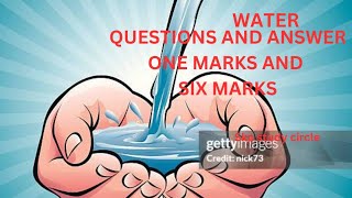 WATER POEM QUESTIONS AND ANSWERSWATER POEM ONE MARK AND SIX MARKS QUESTION AND ANSWERSskp [upl. by Durer]