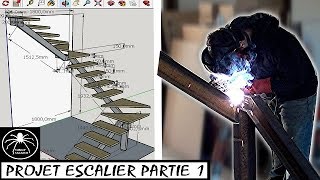 ►Réalisation dun Escalier en Métal PARTIE 1 [upl. by Ahsenroc]