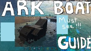 Mining Boat Tutorial Deadly PvP motorboat  Ark Survival Evolved [upl. by Rodge]