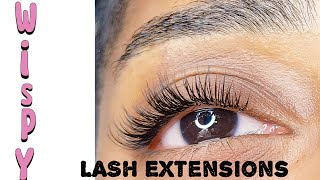 Learning Lash extensions for beginnersBest eyelash extensions tutorial for beginners Wispy lashes [upl. by Ramat]