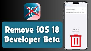 How to Remove iOS 18 Beta  How to Downgrade iOS 18 to iOS 17  Without Computer [upl. by Ripley]