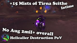 WoW  15 Mists intime Hellcaller Destruction PoV [upl. by Terchie]