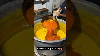 Kadhi Making in Bulk😍🔥 Indian Street Food [upl. by White]