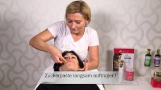 Sanfte Haarentfernung mit Adessa soft sugaring  Gesicht [upl. by Aihsrop]