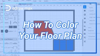 How to Color Your Floor Plan  EdrawMax Tutorial [upl. by Brenton222]