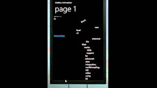 Windows Mobile 7  ListBox Animation [upl. by Ahsik86]