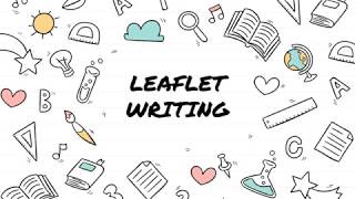 Leaflet Writing [upl. by Ydorb580]