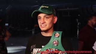 Post Fight Interview With Ricardo Sandoval After Defeating Tito Acosta SandovalAcosta [upl. by Cloutman519]