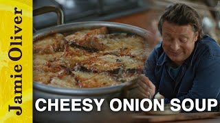 Cheesy Onion Soup  Jamie Cooks Autumn  Channel 4 Mondays 8pm [upl. by Bowes]