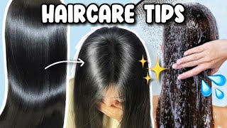 HOW TO GET HEALTHY HAIR AT HOME  Hair Care Routine for Healthy amp Beautiful Hair ✨ [upl. by Herrah376]