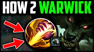 How to Warwick Jungle amp CARRY Best BuildRunes Warwick Jungle Guide Season 14  League of Legends [upl. by Fidelity917]