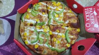 Ovenstory classic veg corn and capsicum pizza [upl. by Nylitsirk65]