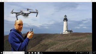 Historic Yaquina Lighthouse by Drone Mavic Pro 4k [upl. by Jerry]