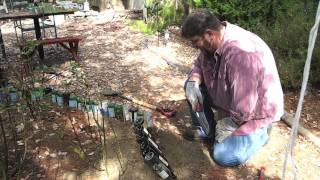 Howto Wine bottle edging for your garden beds project [upl. by Eisdnyl]