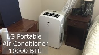 LG 10000 BTU Portable Air Conditioner Review [upl. by Mialliw955]