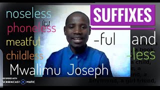 SUFFIXES less and ful [upl. by Simetra]