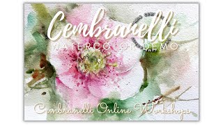 Hellebore Watercolor Demonstration [upl. by Thomas741]