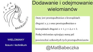 Dany jest prostopadłościan o krawędziach długości xyz oraz prostopadłościan o krawędziach długości [upl. by Ahsinahs]