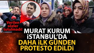 Murat Kurum İstanbulda ilk günden protesto edildi Mağdurlar burada Murat Kurum nerede [upl. by Audwen452]