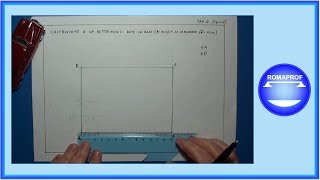 COSTRUZIONE DI UN RETTANGOLO DATE LA BASE E LA DIAGONALE 268 [upl. by Belle]