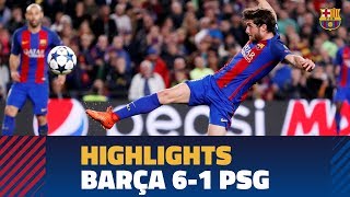 FC BARCELONA 61 PSG  Match highlights [upl. by Gupta504]