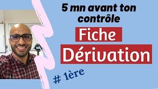 5 minutes avant ton contrôle  Fiche Dérivation [upl. by Nataline]