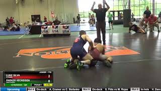 Junior 170 Luke Silva Illinois Vs Parker Keckeisen Wisconsin [upl. by Nimajneb]