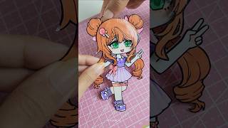 Drawing your oc as a paper doll ✨️ GachaIsla Day 3 gl2 paperdoll [upl. by Arutek]