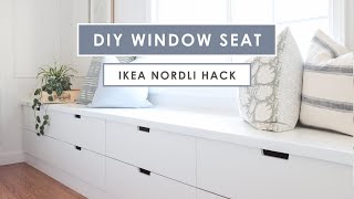 DIY Window Seat with Ikea Nordli Hack [upl. by Rellia46]