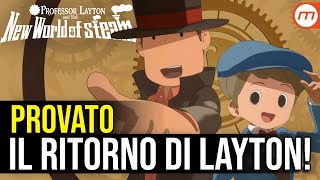 Il professor Layton e il Nuovo Mondo a vapore lo abbiamo provato [upl. by Adnovay]