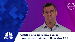 ADNOC and Covestro deal is unprecedented says Covestro CEO [upl. by Nylemaj984]