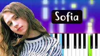 Clairo  Sofia Piano tutorial [upl. by Eleon]