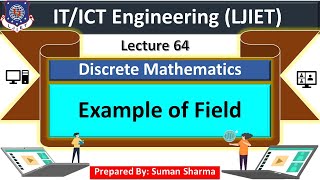 Lec64Example of Field  Discrete Mathematics  ITICT Engineering [upl. by Eirlav]