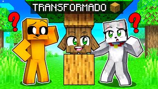 El MEJOR ESCONDITE TRANSFORMADOS en BLOQUES en Minecraft 😂 PELICULA COMPLETA [upl. by Gamin]