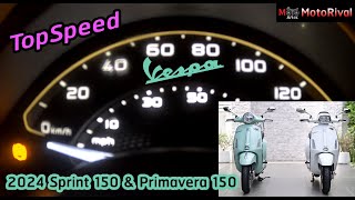 TopSpeed 2024 Vespa Primavera 150 iGet ABS  Sprint 150 iGet ABS [upl. by Tench896]