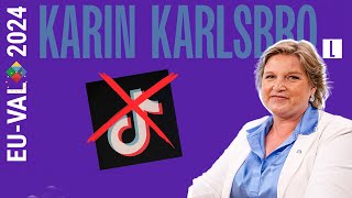 Utfrågningen Karin Karlsbro L vill förbjuda Tiktok [upl. by Vokay850]