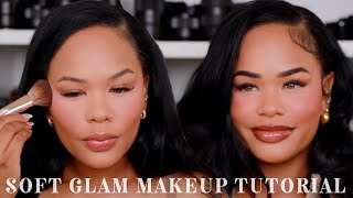 SOFT GLAM TUTORIAL  PERFECT LIP COMBO  BLUSH ROUTINE  Arnell Armon [upl. by Tikna243]