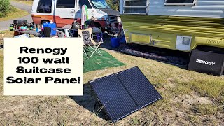 Renogy 100 watt portable briefcase suitcase solar panel [upl. by Tarazi]