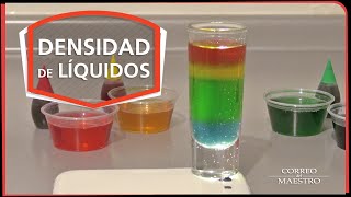 Densidad de líquidos  Experimento [upl. by Evars279]