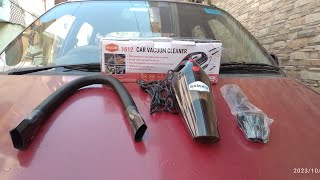 Watch Before Buying Car Vacuum Cleaner Woscher 1612 [upl. by Nahgaem]