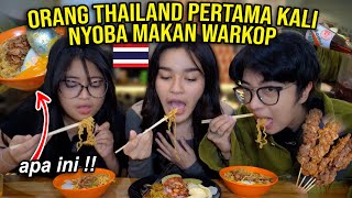 ORANG THAILAND PERTAMA KALI NYOBAIN MAKAN WARKOP [upl. by Rennane]